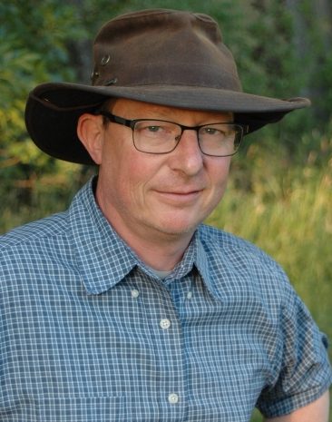 George Laumeyer in the woods.